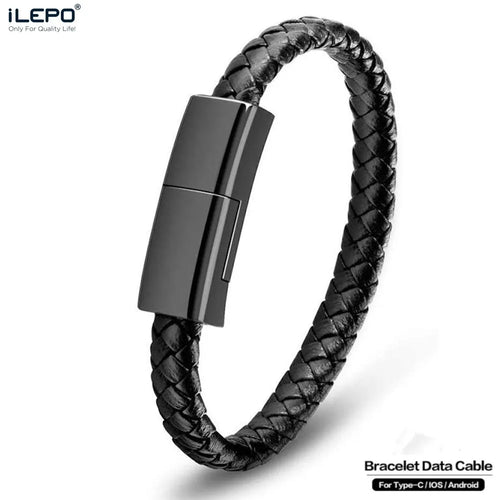 Portable Bracelet Charging Cable – Fast USB Charger for iPhone, Samsung, Xiaomi & More