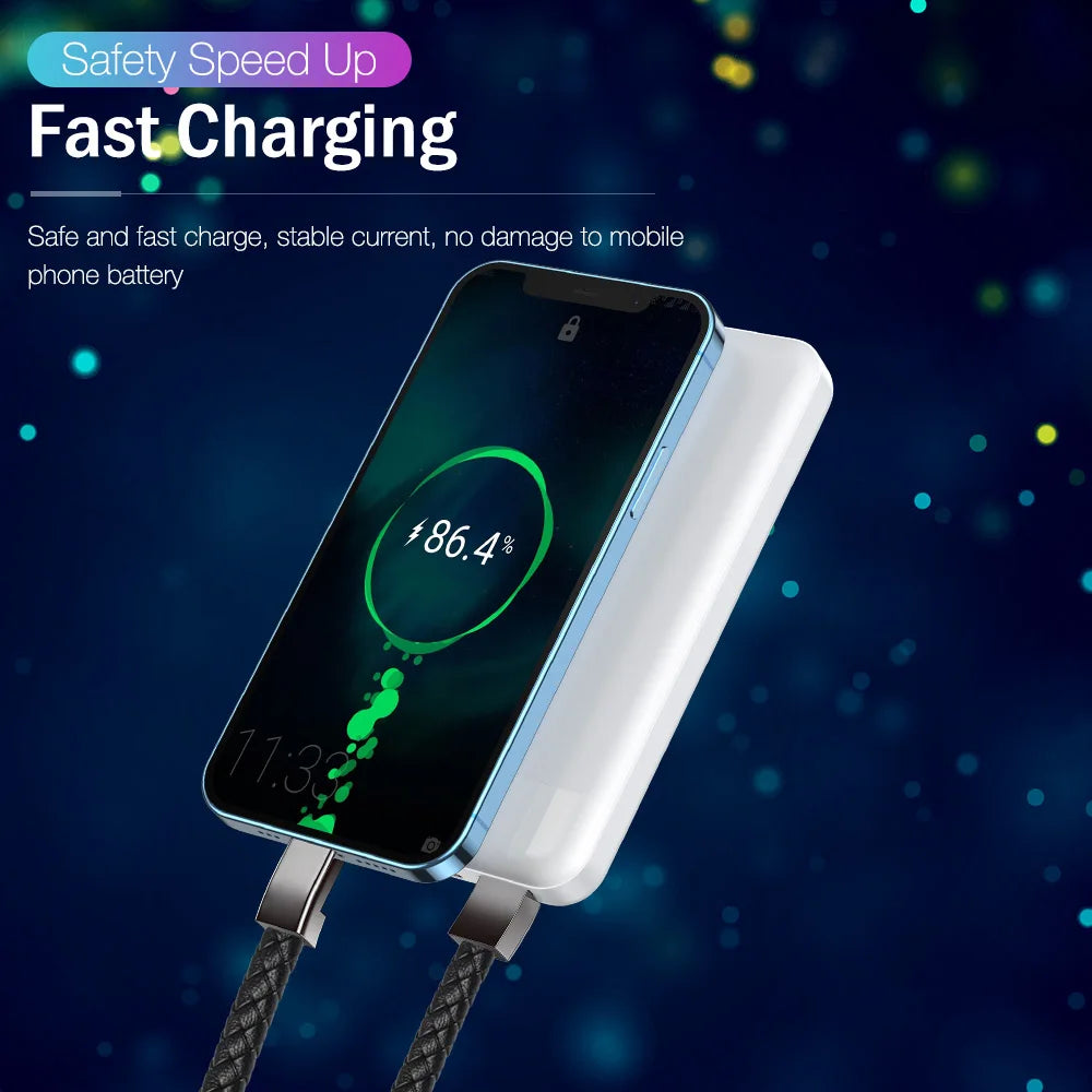Portable Bracelet Charging Cable – Fast USB Charger for iPhone, Samsung, Xiaomi & More