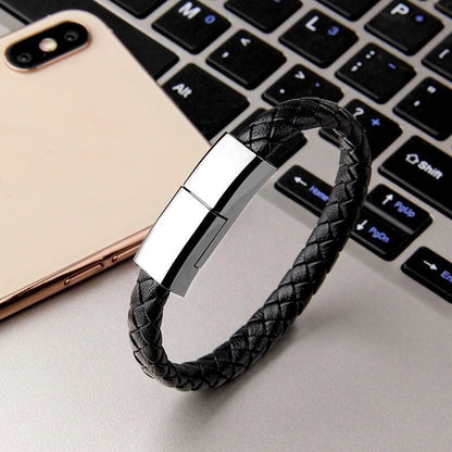 Portable Bracelet Charging Cable – Fast USB Charger for iPhone, Samsung, Xiaomi & More