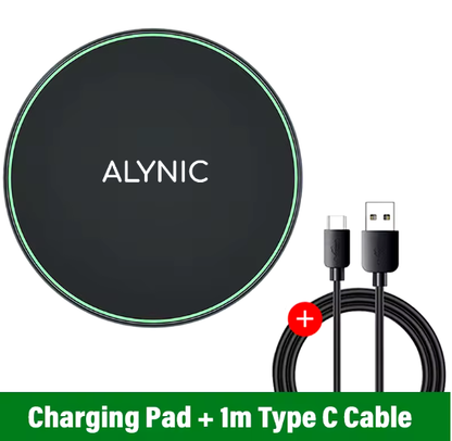 30W Fast Wireless Charger – Compatible with iPhone 15/14/13/12, iPhone X/Pro Max, Samsung S23/S22, Xiaomi, Huawei – Inductive Charging Dock Station